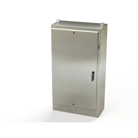 Saginaw Control & Engineering 3 Point Latch with Coinproof/Padlock Handle Electrical Enclosures, 72 in H, 18 in D, 39-1/2 in W SCE-72XM4018SS